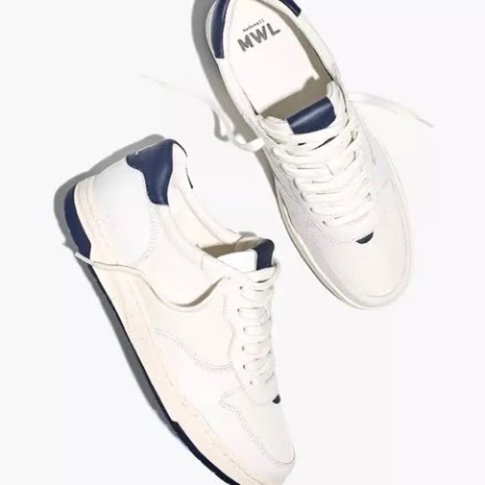 Madewell White / Navy Sneakers